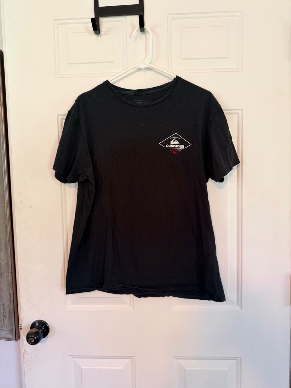 Quiksilver Black Short Sleeve Logo Tee